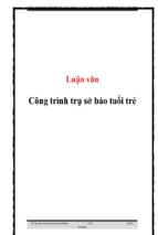 Luận văn  công trình trụ sở báo tuổi trẻ