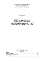 Báo cáo chuyên đề ứng dụng laser trong điều trị ung thư   1