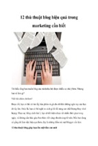 12 thủ thuật blog hiệu quả trong marketing cần biết