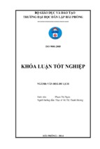 Khai thác cụm đền và lễ hội đền tại tràng kênh, minh đức, thủy nguyên phục vụ phát triển du lịch  