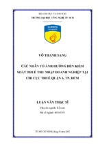 Các nhân tố ảnh hưởng đến kiểm soát thuế thu nhập doanh nghiệp tại chi cục thuế quận 6 thành phố hồ chí minh.encrypted