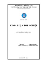 Báo cáo luận văn tốt nghiệp hoàn thiện công tác kế toán bán hàng và xác định kết quả bán hàng tại chi nhánh công ty cổ phần thương mại và dịch vụ ngọc hà tại hải phòng