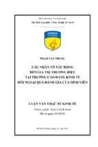 Các nhân tố tác động đến giá trị thương hiệu tại trường cao đẳng kinh tế đối ngoại qua đánh giá của sinh viên.encrypted