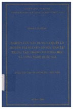 Thông tin   thư viện nghiên cứu xây dựng và quản lý nguồn tài nguyên số nội sinh tại trung tâm thông tin khoa học và công nghệ quốc gia