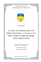 Các nhân tố ảnh hưởng đến tăng trưởng doanh thu và tài sản của các công ty niêm yết trên thị trường chứng khoán thành phố hồ chí minh.encrypted