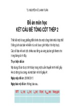 đồ án môn học kết cấu bê tông cốt thép 2   ts. nguyễn hữu anh tuấn