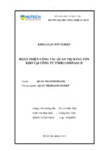 Hoàn thiện công tác quản trị hàng tồn kho tại công ty tnhh compass ii