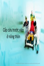 Báo cáo cấp cứu trước viện ở nông thôn