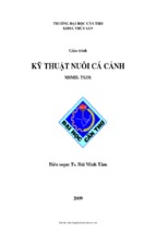 Kỹ thuật nuôi cá cảnh hay