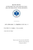 Tiểu luận môn công nghệ xử lý khí thải và tiếng ồn thiết bị lọc bụi phun nước bằng ống venturi