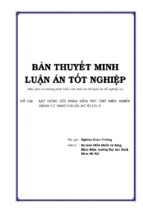 Bản thuyết minh luận án tốt nghiệp xây dựng gói phần mềm sfc cho điều khiển trình tự theo chuẩn iec 61131 3