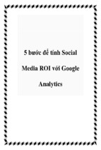 5 bước để tính social media roi với google analytics