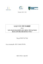 Báo cáo luận văn tốt nghiệp đẩy mạnh hoạt động huy động vốn tại ngân hàng liên doanh shinhan vina