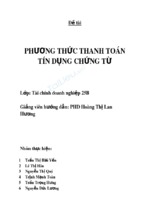 Phương thức thanh toán tín dụng chứng từ