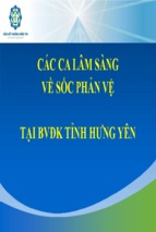 Báo cáo các ca lâm sàng sốc phản vệ tại bệnh viện đa khoa tỉnh hưng yên