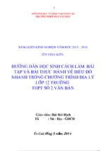 Skkn hướng dẫn học sinh cách làm bài tập và các bài thực hành vẽ biểu đồ nhanh trong chương trình địa lý lớp 12 ở trường thpt số 2 văn bàn