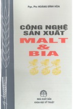 Công nghệ sản xuất malt và bia