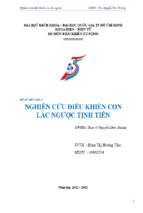 đồ án môn học nghiên cứu điều khiển con lắc ngược tịnh tiến