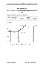 Bài tập lớn cơ học kết cấu 2 tính khung tĩnh định theo phương pháp lực   đề số 9.2