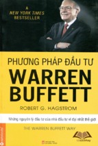 Phương pháp đầu tư warren buffett  