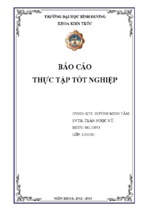 Báo cáo thực tập tốt nghiệp ngành kiến trúc xây dựng tại công ty cổ phần xây dựng tư vấn đầu tư bình dương (biconsi)