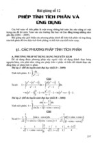 Phép tính tích phân và ứng dụng   toán 12 ôn thi ptth quốc gia và đại học cao đẳng