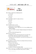 Bộ câu hỏi trắc nghiệm luyện thi môn hóa