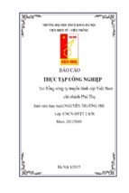 Báo cáo thực tập công nghiệp tại tổng công ty truyền hình cáp việt nam, chi nhánh phú thọ