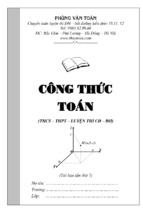 Công thức toán luyện thi đại học