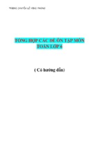 Tổng hợp các đề thi môn toán lớp 6 có hướng dẫn