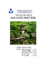 Báo cáo tập tài liệu nhà ở nhà vườn nhật bản