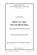 động lực học cơ cấu rung rlc