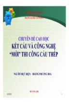 Kết cấu và công nghệ mới thi công cầu cốt thép