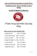 Nghiên cứu khoa học sinh viên ngoại thương trong cách nhìn của cộng đồng tp.hcm