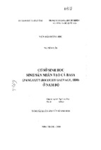 Luận án tiến sĩ cơ sở sinh học sinh sản nhân tạo cá basa