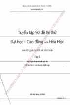Tuyển tập 90 đề thi thử đại học   cao đẳng môn hóa học