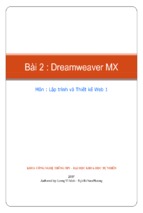 Bai 2   dreamweaver mx