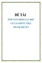 Dề tài tính toán động lực học cơ cấu khuỷu trục thanh truyền