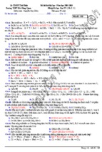 Bộ đề thi thử đại học môn hóa   trường thpt