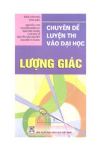 Chuyên đề lượng giác luyện thi vào đại học