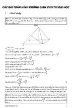 Các bài toán hình không gian cho thi đại học