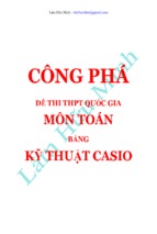 Công phát đề thi toán ptth quốc gia bằng kỹ thuật casio