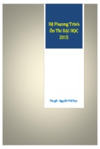 Tuyển tập 42 hệ phương trình ôn thi ptth quốc gia và đại học, cao đẳng 2016
