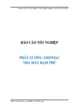 Báo cáo  tốt nghiệp phân xưởng amoniac   nhà máy đạm phú mỹ
