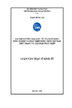 Luận văn thạc sĩ kinh tế tài trợ thương mại quốc tế của ngân hàng nông nghiệp và phát triển nông thôn việt nam thực trạng và giải pháp phát triển