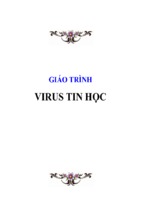 Giáo trình virus tin học