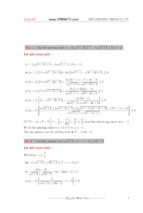 Chuyên đề bất phương trình vô tỉ ôn thi đại học môn toán