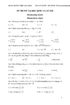 Tổng hợp đề thi đánh giá năng lực đại học quốc gia hà nội có đáp án mới nhất