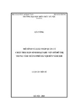 Mô hình và giải pháp quản lý chất thải rắn sinh hoạt khu ven đô đô thị trung tâm thành phố hà nội đến năm 2030