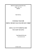 Cách đặt nhan đề tác phẩm trong truyện ngắn nguyễn huy thiệp (kl06237)